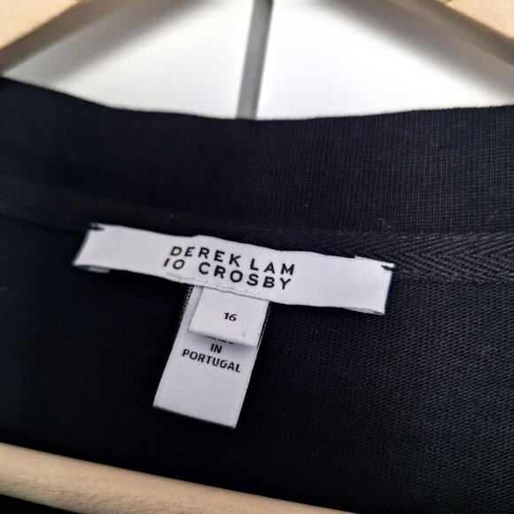 💙 Derek Lam 10 Crosby Lea Lace Crocket Trim Top Size 16 Preppy Fall Quite Luxur - Picture 3 of 8